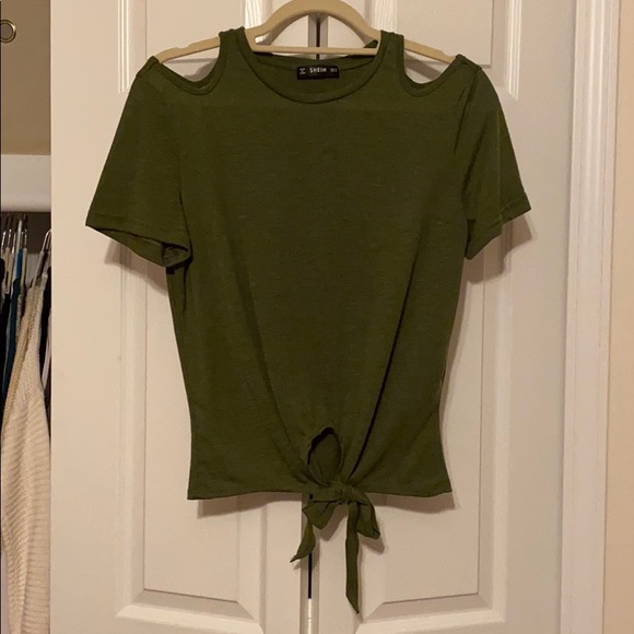 olive green t-shirt - Picture 1 of 2